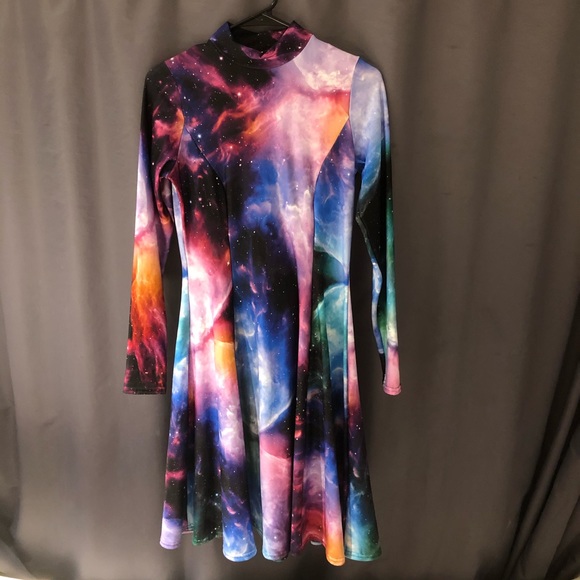 Blackmilk Dresses & Skirts - SWAP Blackmilk Galaxy Butterfly Long Sleeve Dress